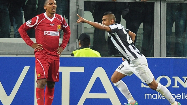 Juventus aplastó a FC Nordsjaelland por Liga de Campeones con gol de Arturo Vidal