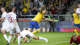 Zlatan Ibrahimovic comandó triunfo de Suecia sobre Inglaterra