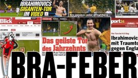 Medios suecos elogiaron actuación de Zlatan Ibrahimovic y su "gol imposible" ante Inglaterra