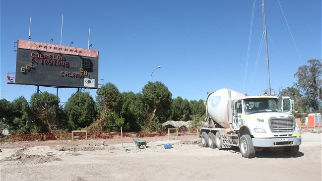 Construcción del nuevo estadio de Calama avanza sin contratiempos