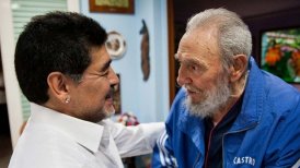 Fidel Castro sostuvo "fraternal encuentro" con Maradona