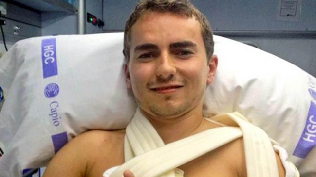 Jorge Lorenzo fue operado con éxito en el Hospital de Cataluña