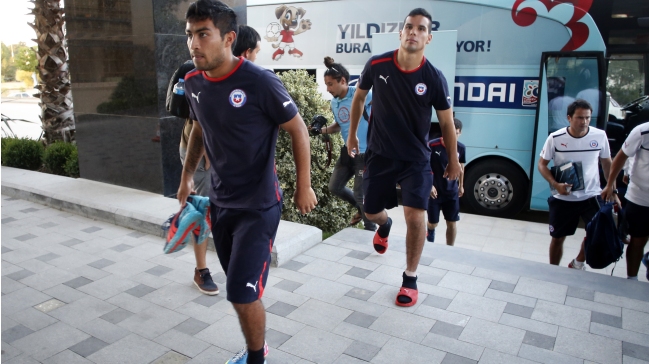 La selección sub 20 llegó a Estambul