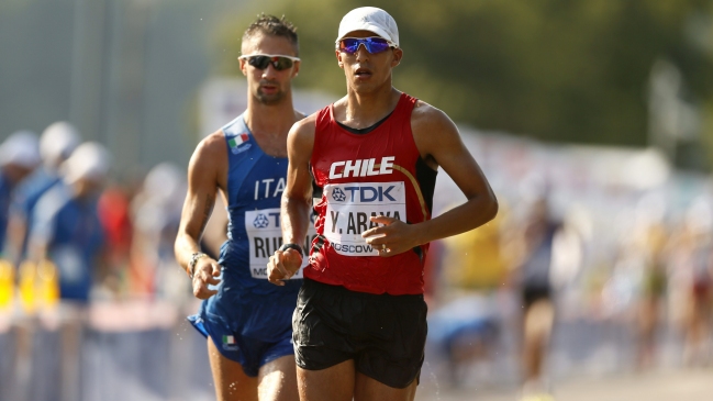 Yerko Araya finalizó 22° en los 20 kilómetros de marcha en Mundial de Moscú