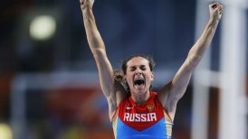 Yelena Isinbáyeva tuvo un adiós de oro en el Mundial de Moscú
