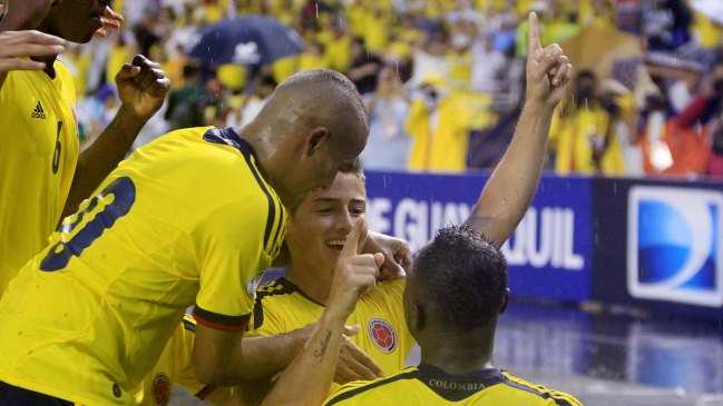 Colombia venció a Ecuador y se situó en la cima de las clasificatorias