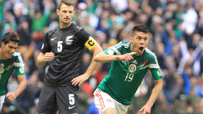 México puso un pie en el Mundial con goleada ante Nueva Zelanda
