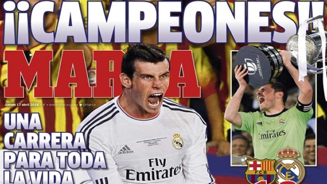 Prensa española alabó a Gareth Bale y habló de "ciclo acabado" de Barcelona