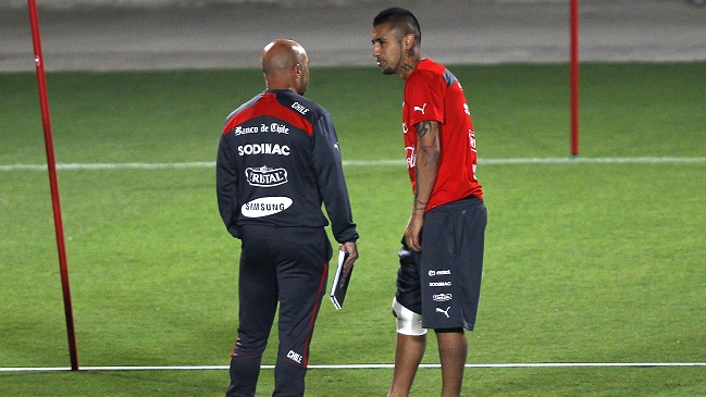 Arturo Vidal realizó trabajo normal en la práctica matutina de este martes