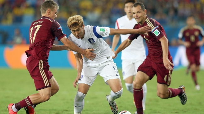 Rusia y Corea del Sur firmaron tibio empate en duelo que cerró primera fecha de la fase grupal