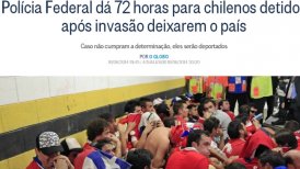 Policía Federal dio plazo de 72 horas para que chilenos detenidos dejen Brasil