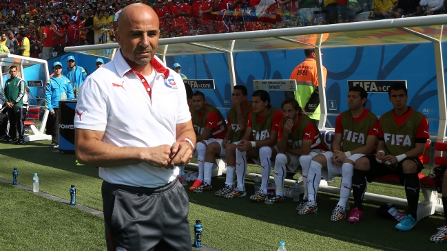 Jorge Sampaoli comparece ante los medios tras la participación de Chile en Brasil 2014