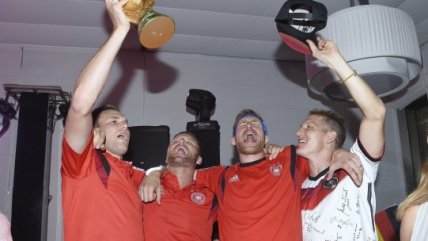 La íntima celebración de Alemania tras levantar la Copa del Mundo