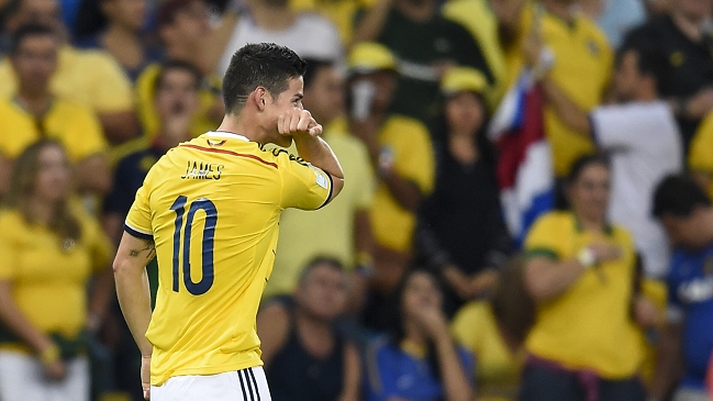 Gol de James Rodríguez a Uruguay fue elegido como el mejor del Mundial de Brasil 2014