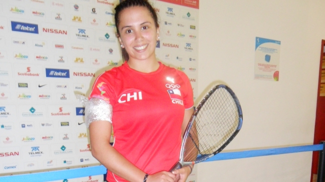 Carla Muñoz fue la mejor chilena en el rácquetbol del Festival Olímpico