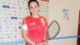 Carla Muñoz fue la mejor chilena en el rácquetbol del Festival Olímpico