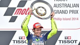 Valentino Rossi aprovechó caída de Márquez y ganó el GP de Australia del Moto GP