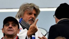 Presidente de Sampdoria "se tapó la boca" en protesta a sanción impuesta por la FIGC