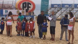 Elías Figueroa le dio el vamos al Beach Soccer Chile