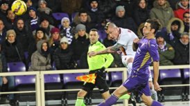 Fiorentina de Matías Fernández y David Pizarro igualó con Roma