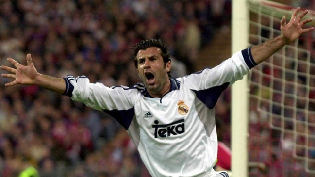 10 golazos de Luis Figo, el candidato a la presidencia de la FIFA