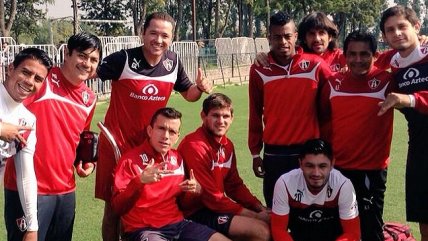 Figuras de Atlas con Millar a la cabeza practicaron en Chile para choque con Colo Colo