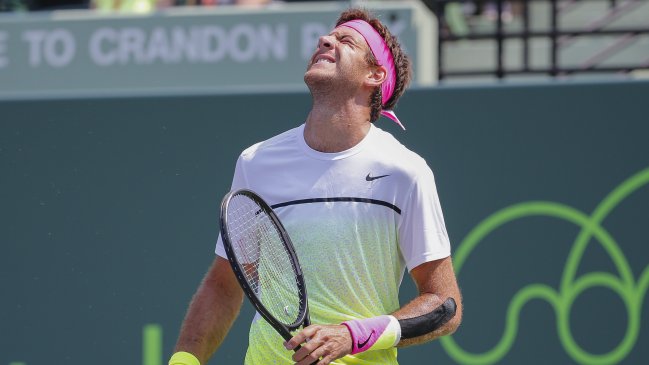 Juan Martín del Potro retornó con derrota al circuito de la ATP en Miami