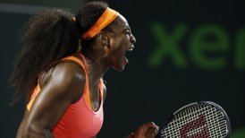 Serena Williams avanzó a la final del Abierto de Miami tras superar a Halep