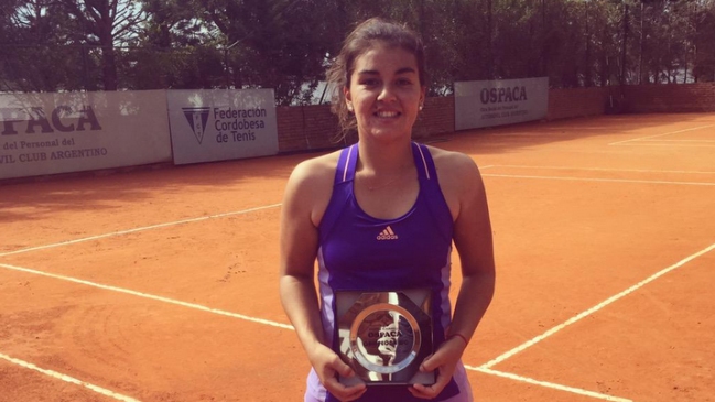 Fernanda Brito también conquistó el título de singles en Villa del Dique