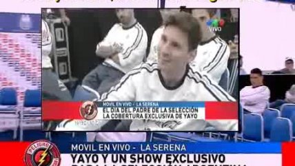 Así fue la presentación del humorista Yayo en concentración de Argentina