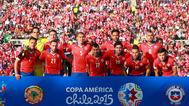 Cinco chilenos integran el equipo ideal de la Copa América
