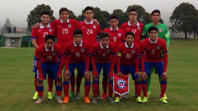 La selección chilena sub 17 sufrió dura caída ante Brasil en amistoso