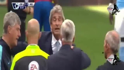 Manuel Pellegrini se ofuscó con el técnico de Crystal Palace