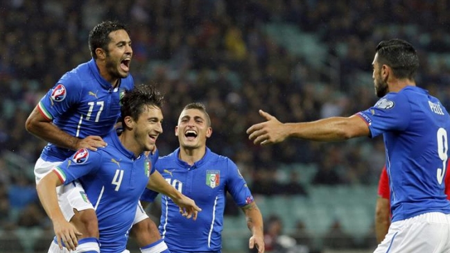 Italia dio cuenta de Azerbaiyán y selló su clasificación a la Eurocopa 2016
