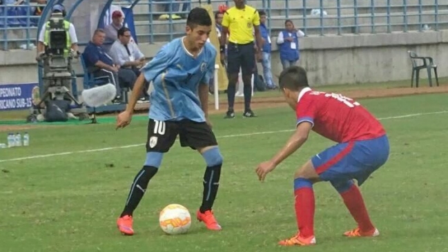 Chile sufrió ante Uruguay un nuevo tropiezo en el Sudamericano sub 15