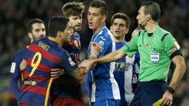Luis Suárez recibió dos partidos de sanción por incidentes ante Espanyol