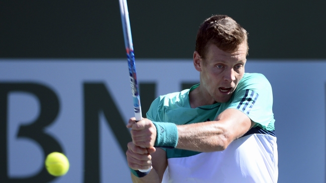 Tomas Berdych sacó del camino a Juan Martín del Potro en Indian Wells