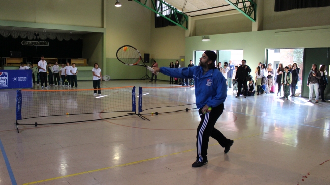 Fernando González dio inicio a Tenis para Chile 2016 en Puente Alto