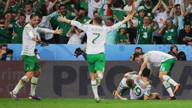 Irlanda clasificó a los octavos de final de la Eurocopa tras superar a Italia