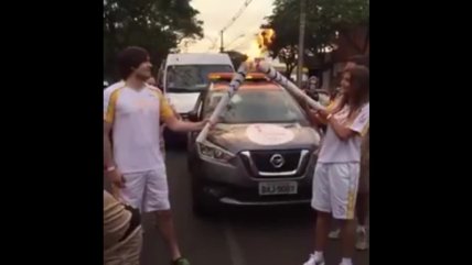 "Hola, soy Germán" sorprendió al portar la antorcha olímpica