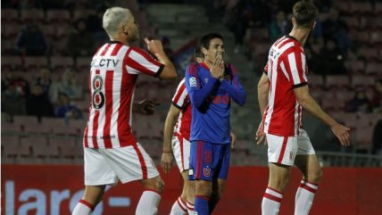 Leonardo Gil aumentó la cuenta para Estudiantes ante Universidad de Chile