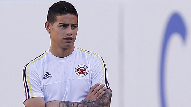 James Rodríguez quedó descartado en Colombia para el choque frente a Uruguay