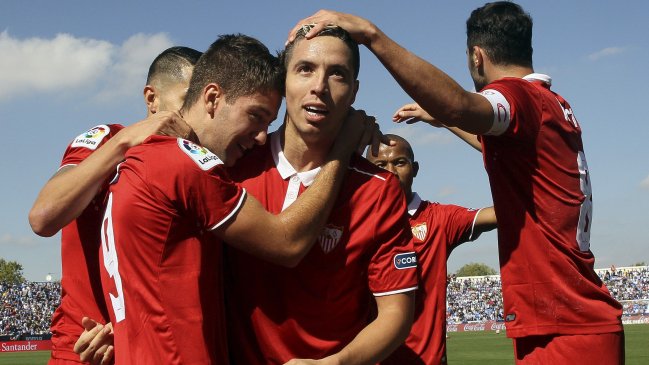 Sevilla superó con sufrimiento a Leganés por la liga española