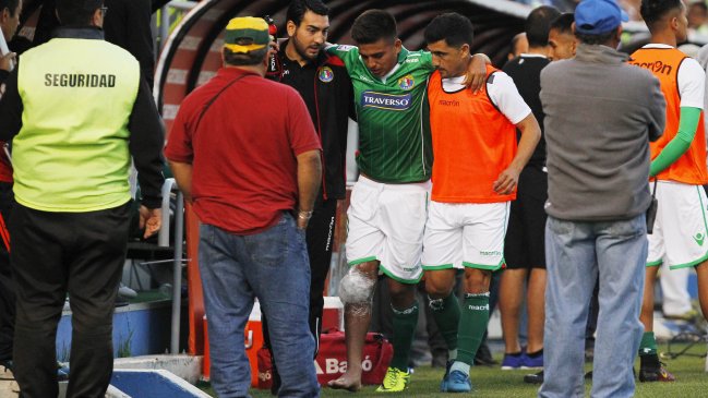 Eduardo Navarrete sufrió esguince de rodilla derecha tras falta de Magnasco