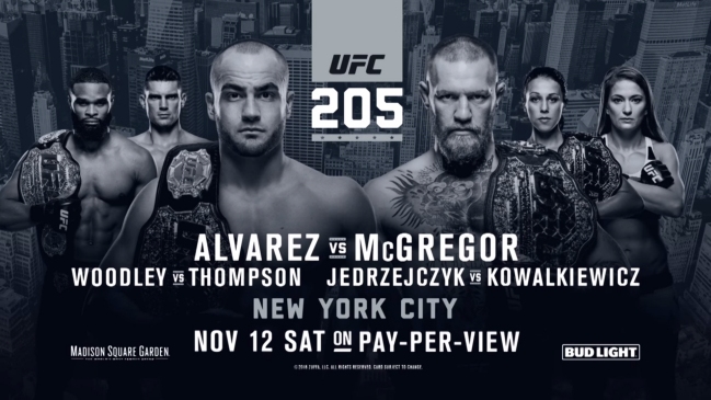 Eddie Alvarez y Conor McGregor harán historia al estelarizar UFC 205 en Nueva York