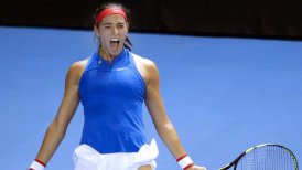 Caroline Garcia puso en ventaja a Francia en la final de la Copa Federación