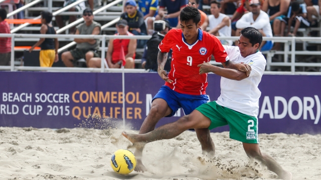 Chile cayó ajustadamente ante Bolivia en la Copa América de Fútbol Playa