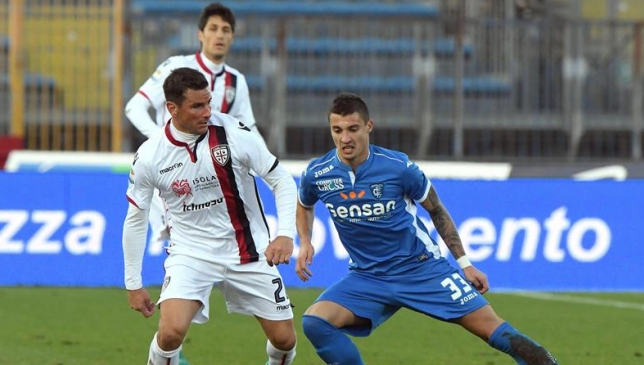 Cagliari de Mauricio Isla cayó en su visita a Empoli por la Serie A