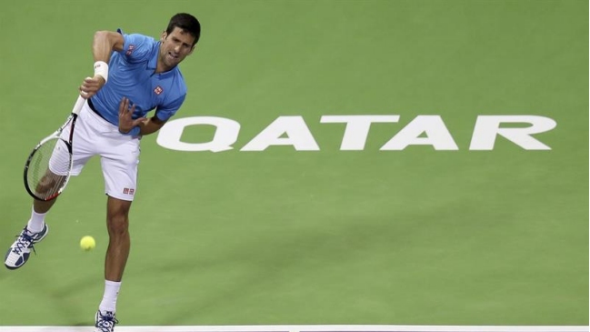 Novak Djokovic superó en un duro partido a Fernando Verdasco para pasar a la final en Doha