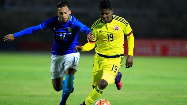 Colombia superó a Brasil y dejó a Chile como colista en Grupo A del Sudamericano sub 20